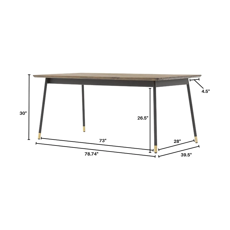 Ridge Dining Table 78"