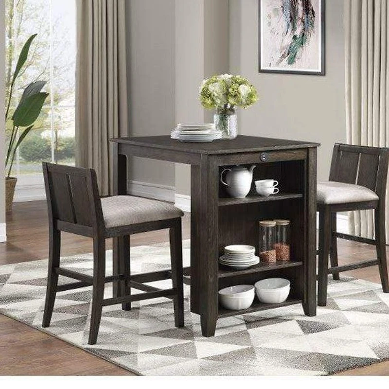 Sonoma - Brown 3-Piece Pack Counter Height Set