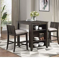 Sonoma - Brown 3-Piece Pack Counter Height Set
