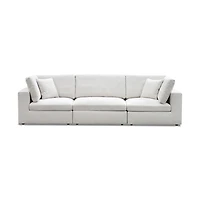 Blanca Modular Fabric Armless Chair