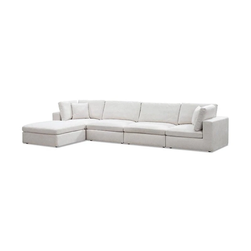 Blanca Modular Fabric Armless Chair