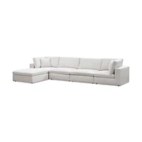 Blanca Modular Fabric Armless Chair