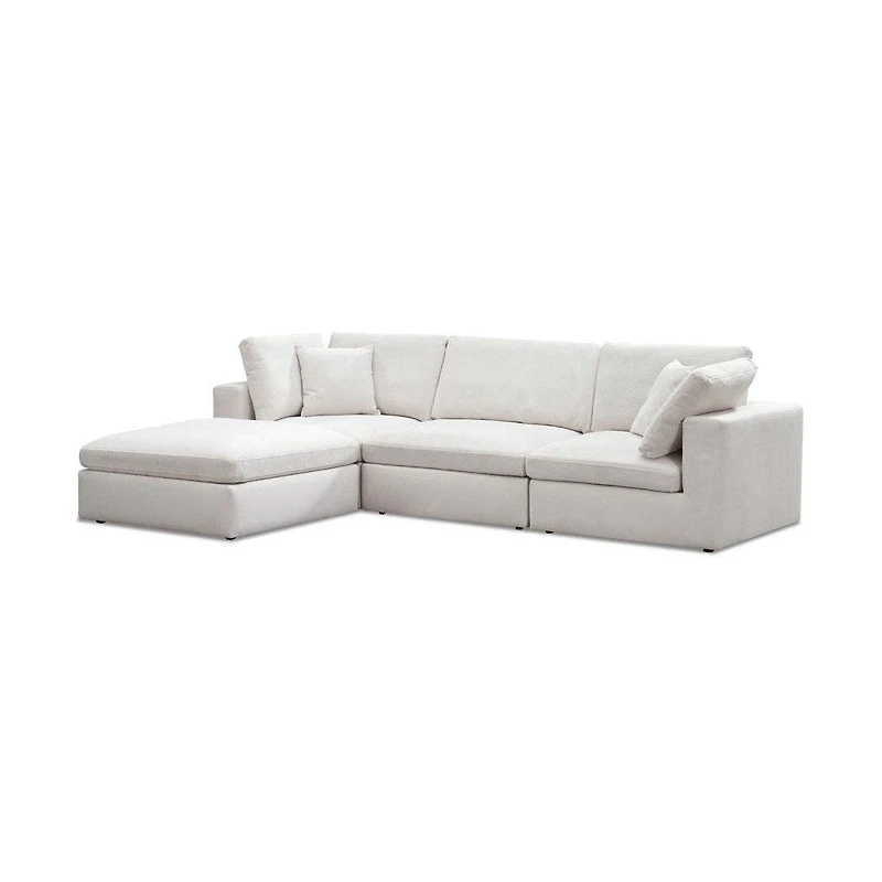 Blanca Modular Fabric Armless Chair