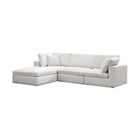 Blanca Modular Fabric Armless Chair