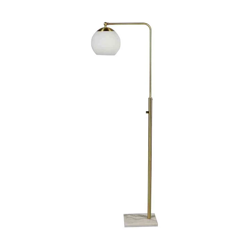 Sphere Antique Brass Floor Lamp