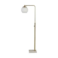 Sphere Antique Brass Floor Lamp
