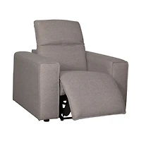 Regis Power Reclining Chair - Light Brown