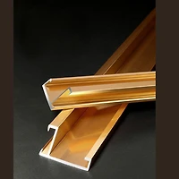 Palma Set of 3 Alloy Matt - Golden Frame Wall Art