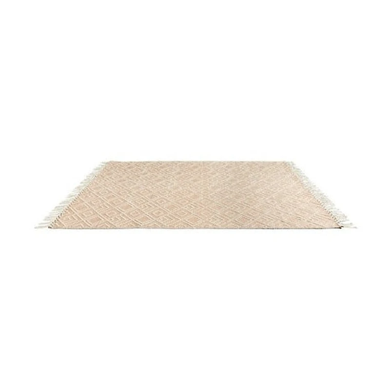 CIMO HAND WOVEN RUG IVORY/RUST