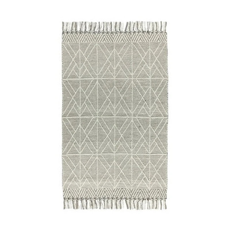 Labin Hand Woven Rug - White/Gray