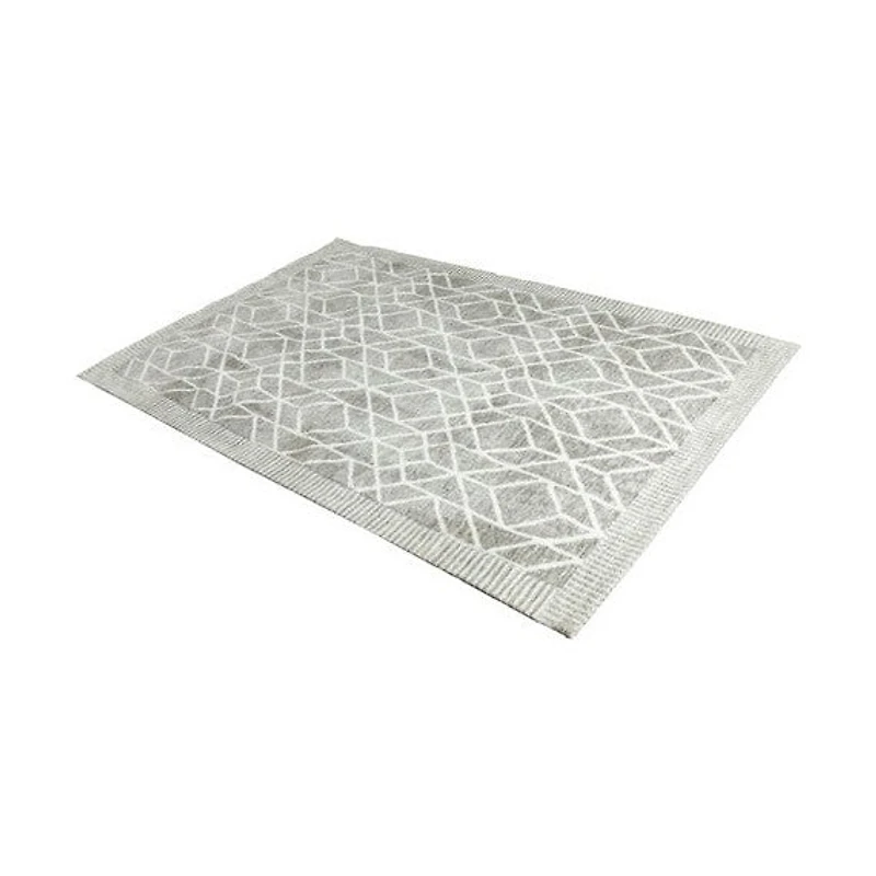 Madon Machine Woven Rug - Grey / Ivory