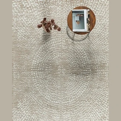 Milton Machine Woven Rug - Taupe/Ivory