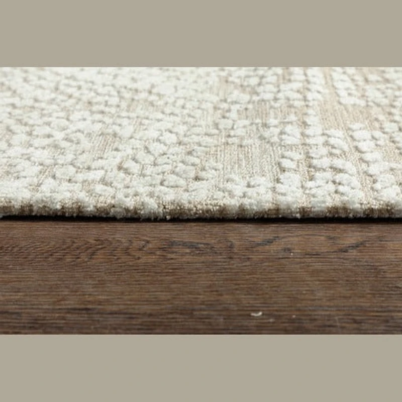 Milton Machine Woven Rug - Taupe/Ivory