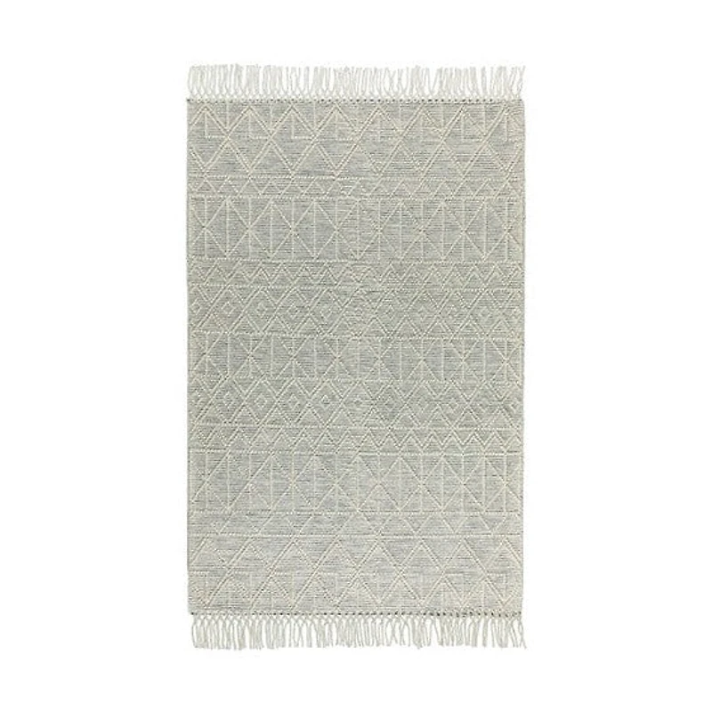 BARNEX HAND WOVEN RUG IVORY/CHARCOAL