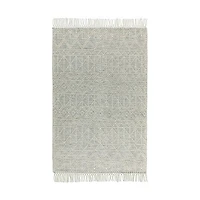 BARNEX HAND WOVEN RUG IVORY/CHARCOAL