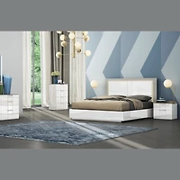 Patricia King Bed With Lift Up Storage - Two Tone