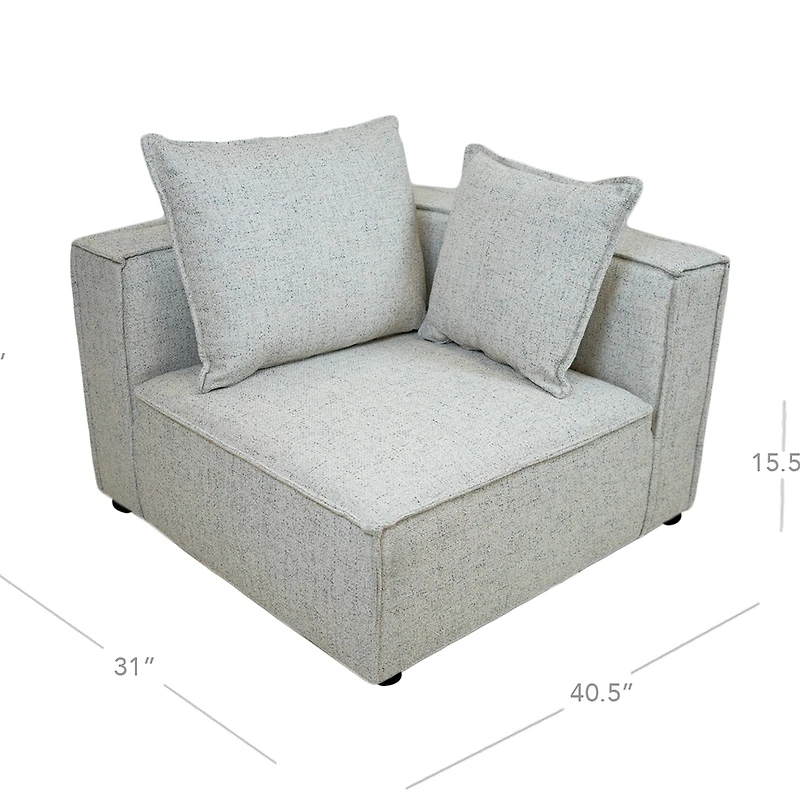 Phoebe 5 Piece Modular Set - Quartz