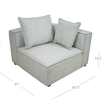 Phoebe 5 Piece Modular Set - Quartz