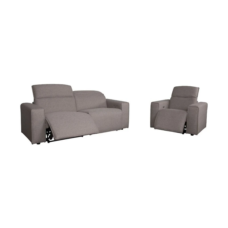 Regis Power Reclining Chair - Light Brown