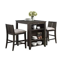 Sonoma - Brown 3-Piece Pack Counter Height Set