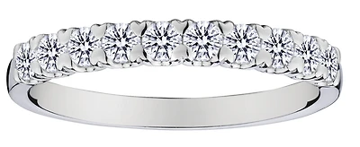 .50 Carat of Lab Grown Diamonds Band, Silver.....................NOW