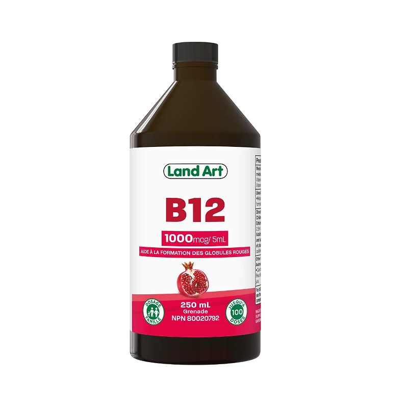 LAND ART VITAMIN B12 POMEGRANATE