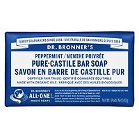 DR. BRONNER'S PURE-CASTILE BAR SOAP PEPPERMINT