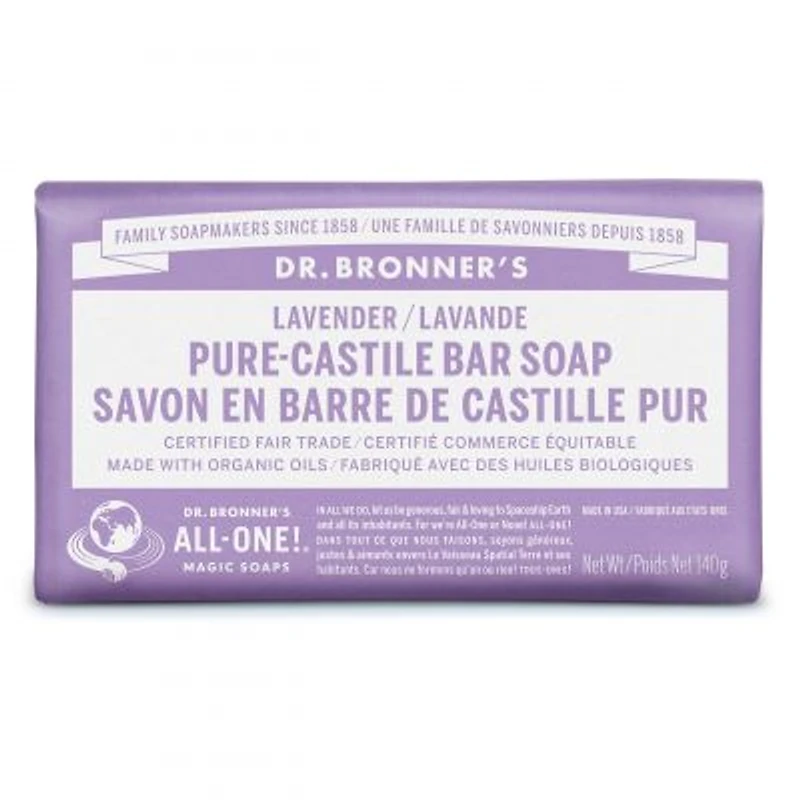 DR. BRONNER'S PURE-CASTILE BAR SOAP LAVENDER