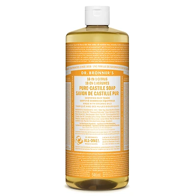 DR. BRONNER'S PURE-CASTILE LIQUID SOAP CITRUS 946ML