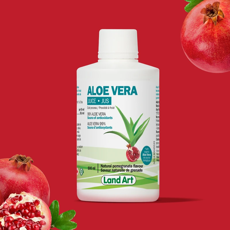 LAND ART ALOE VERA JUICE DRINKABLE POMEGRANATE