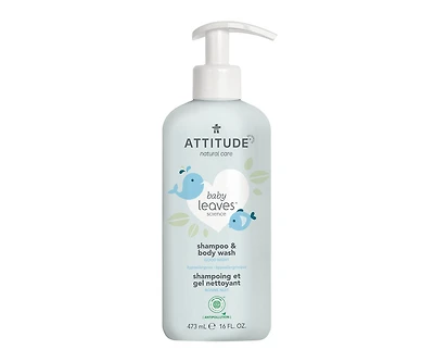 ATTITUDE 2IN1 SHAMPOO NIGHT CLEANSING GEL ALMOND MILK