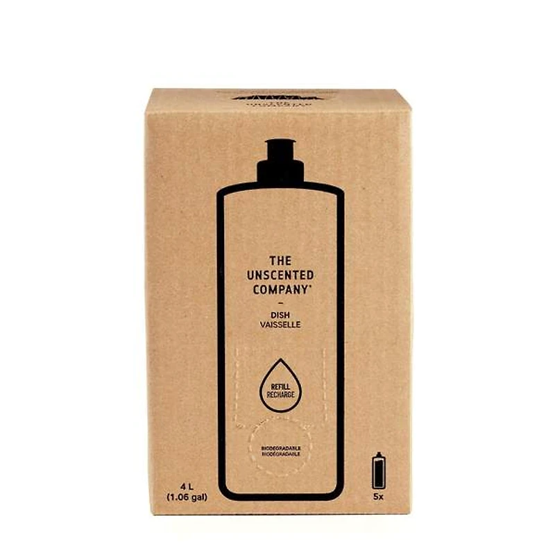 THE UNSCENTED COMPANY 4L DISH REFILL