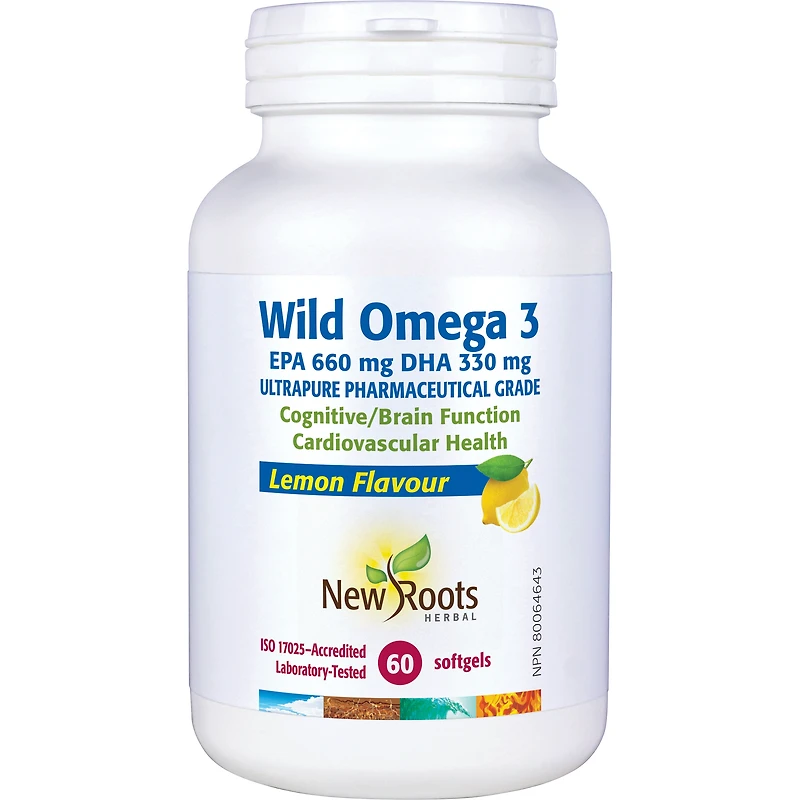 Wild Omega 3 EPA 660 mg DHA 330 mg - Lemon