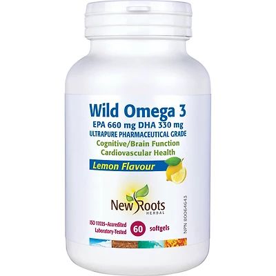 Wild Omega 3 EPA 660 mg DHA 330 mg - Lemon