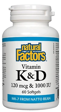 Vitamin K & D 120 mcg 1000 IU