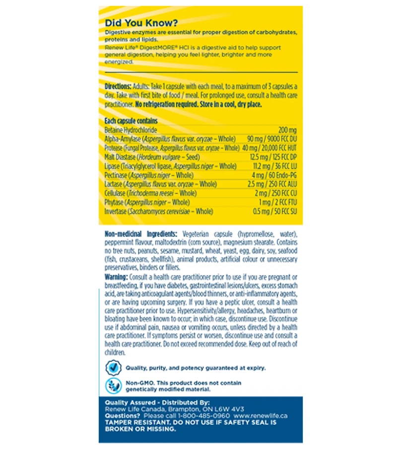 DigestMORE HCl