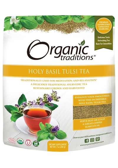 Organic Holy Basil (Tulsi) Tea Cut