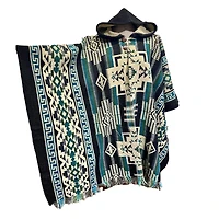 The Inca Poncho- Blue
