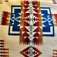 Alpaca Crafted Blanket- Geometric