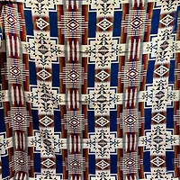 Alpaca Crafted Blanket- Geometric