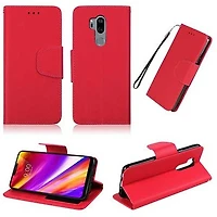 LG G7 ThinQ Premium PU Leather Flip Wallet