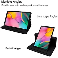 Tab A 8.0 T380-85 () 360 Degree Rotating Stand Case