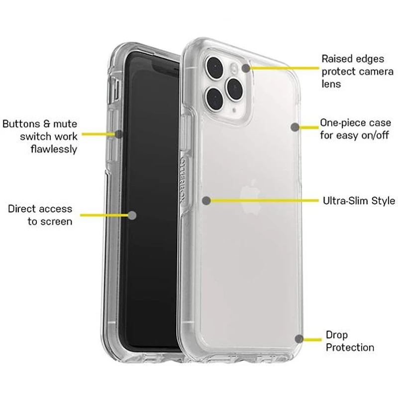 iPhone 11 Silver Flake Clear Sym Case