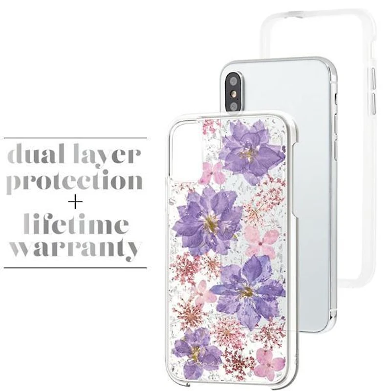 iPhone XS real flower Case