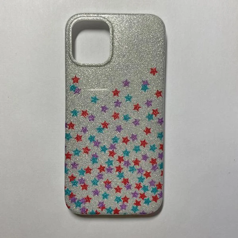 iPhone 12 Mini Glitter Flower & Star TPU