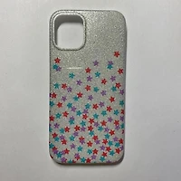iPhone 12 Mini Glitter Flower & Star TPU