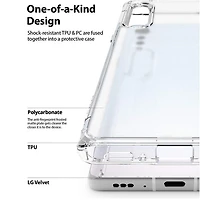 LG Velvet Clear Hybrid Case