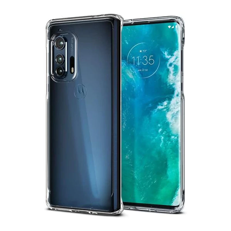 Moto Edge + Clear Hybrid Case