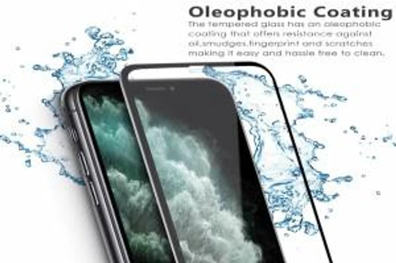 LG G8X Tempered Glass Full Cover Black