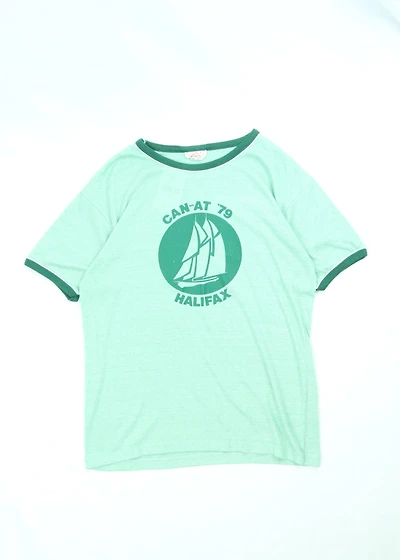 Men's Vintage 1979 CAN-AT Ringer T-Shirt Size XL